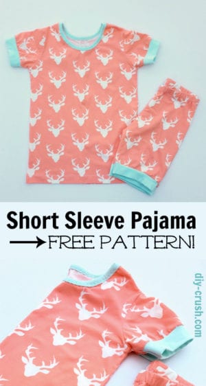 Short Sleeve Pajama Pattern | Sewing 4 Free