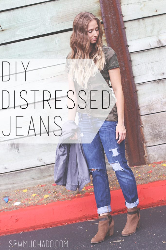 How To Distress Jeans