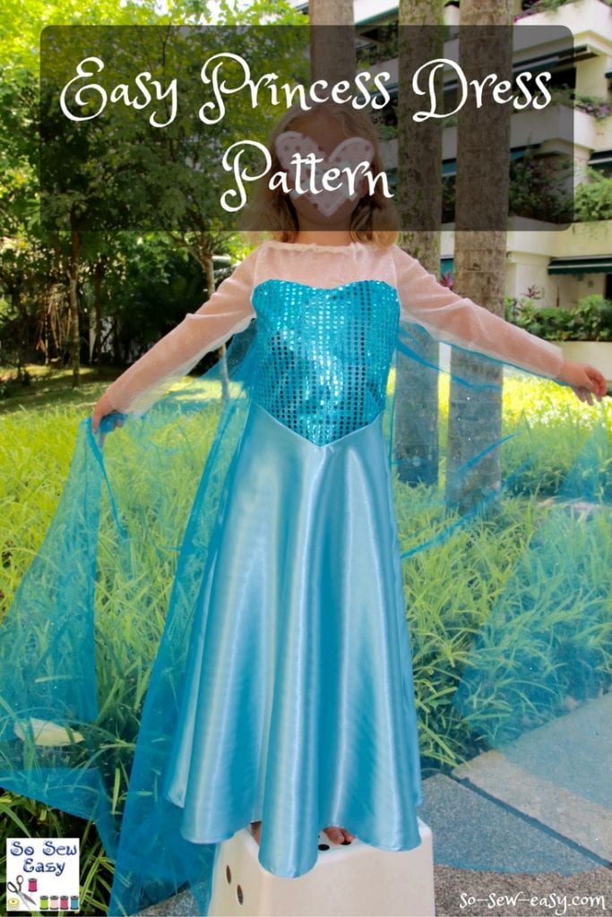 Easy Princess Dress Free Pattern and Tutorial
