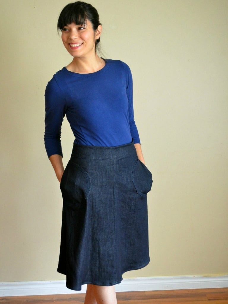 Free Pattern and Tutorial: Easy A-line Skirt