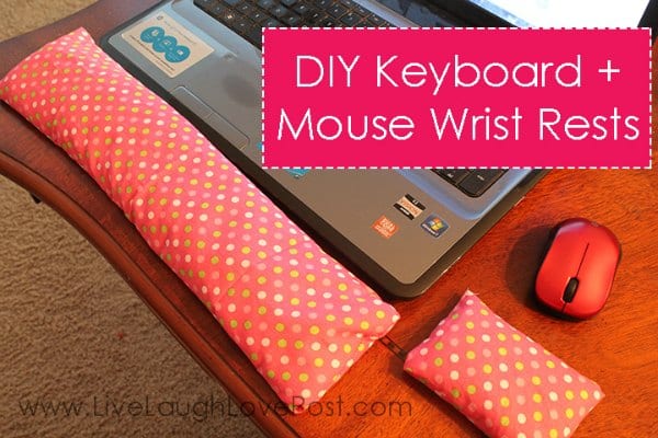 DIY Keyboard and Mouse Wrist Rests
