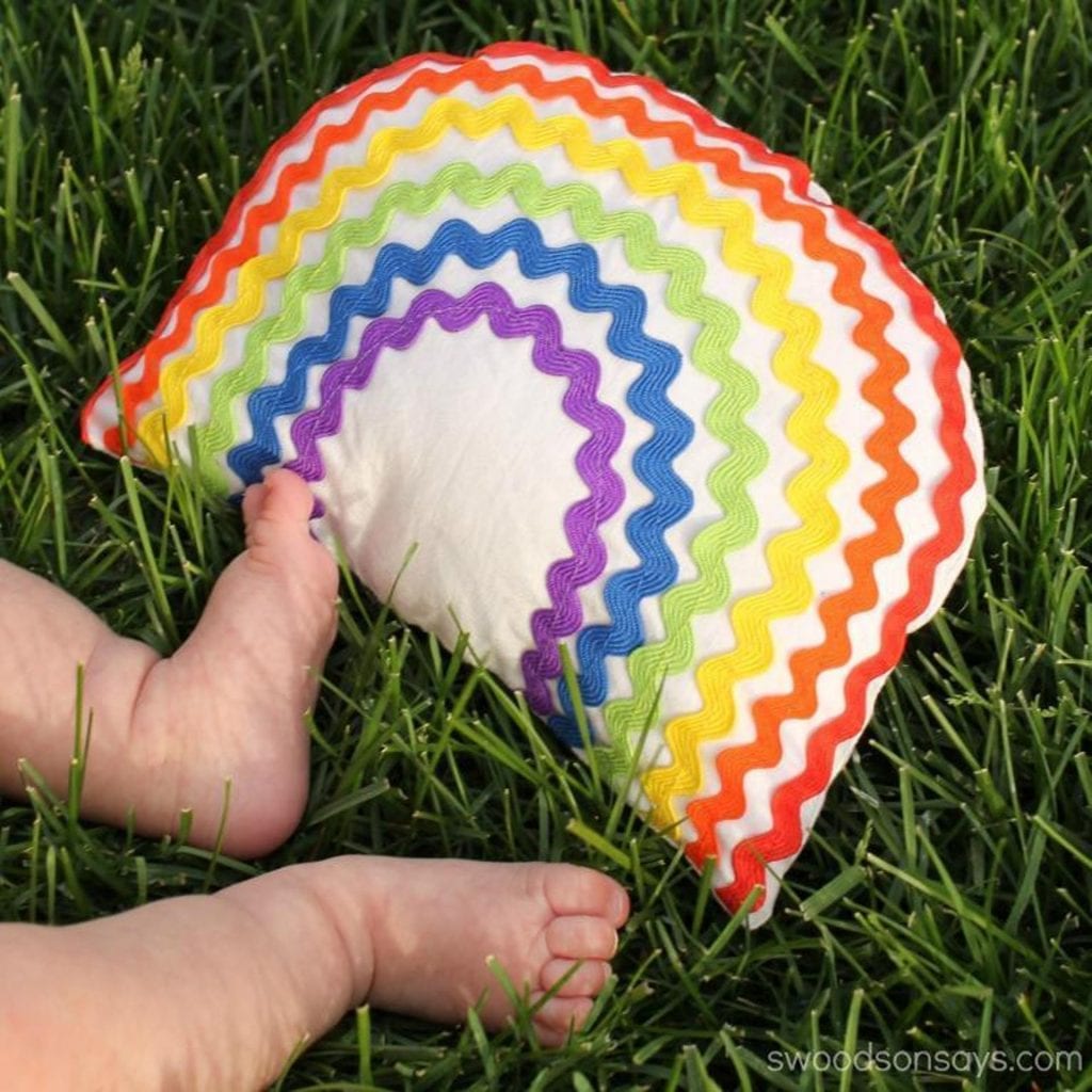 FREE Pattern: Rainbow Rattle Baby Toy