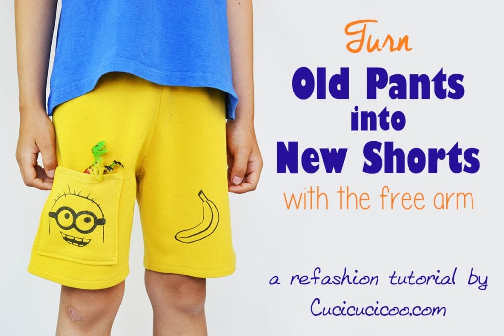 Refashioning for Kids: Turn Old Pants into Shorts