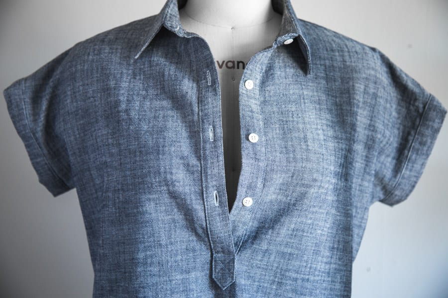 Tutorial: Sewing a Tunic or Popover Placket