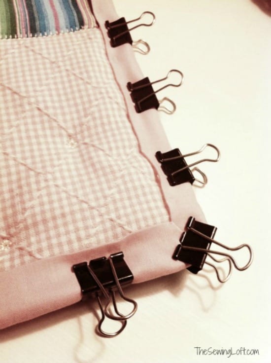 Sewing Tips with Binding Clips