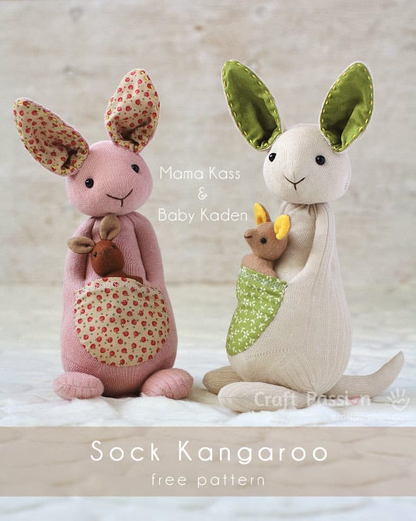 sock kangaroo free sewing pattern