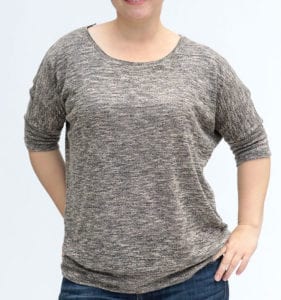 Slouchy tee free sewing pattern