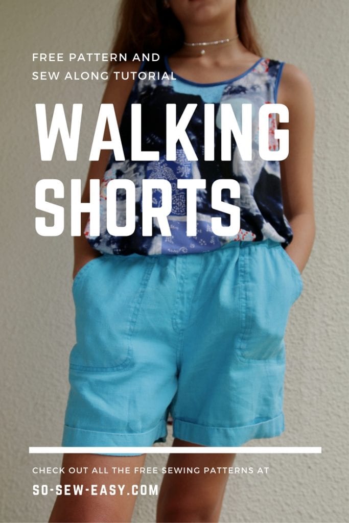 Walking Shorts FREE Pattern and Tutorial | Sewing 4 Free