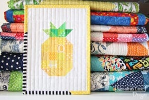Free Patchwork Pineapple Mini Quilt Pattern