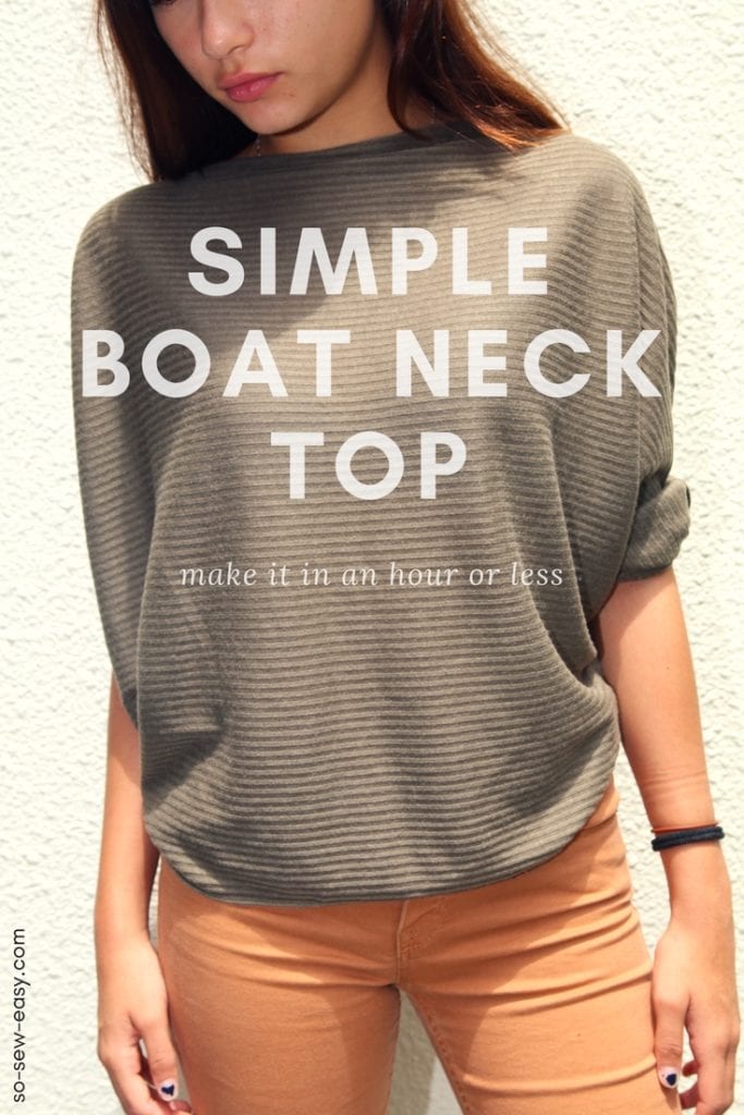 Boat Neck Top Pattern