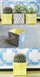 Fabric Bin Planters