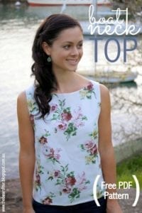 Boat Neck Top FREE Sewing Pattern