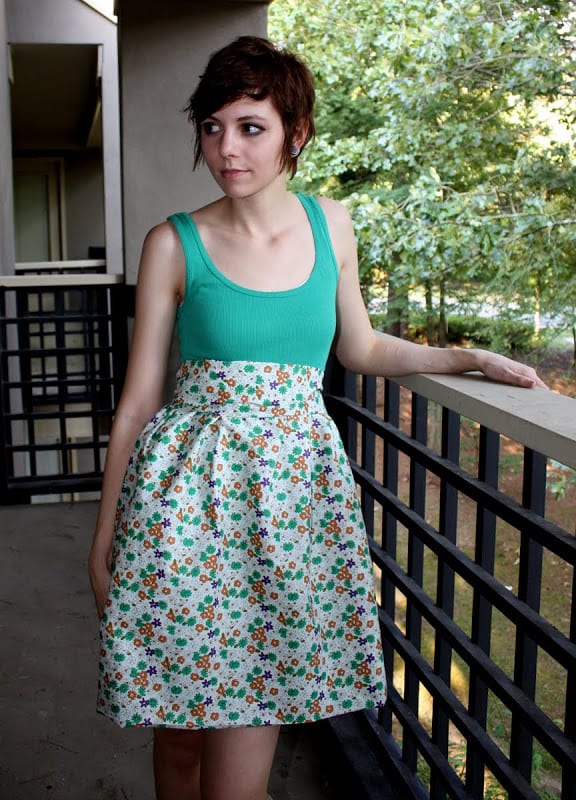 High Waisted Dress FREE Sewing Tutorial