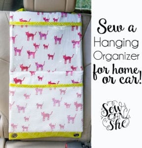 Sew a Hanging Organizer