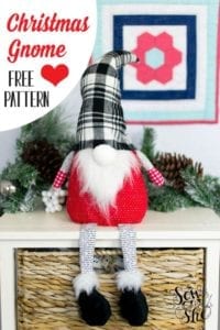 Christmas Gnome Free Sewing Pattern