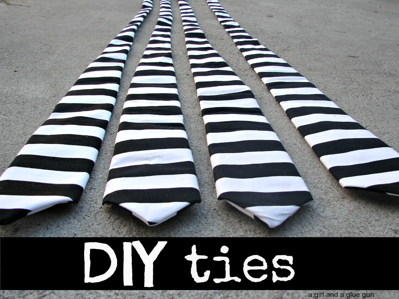 DIY Stripes Tie