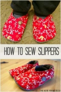 How to sew slippers