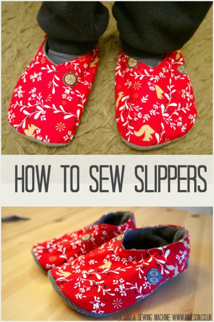 How to sew slippers