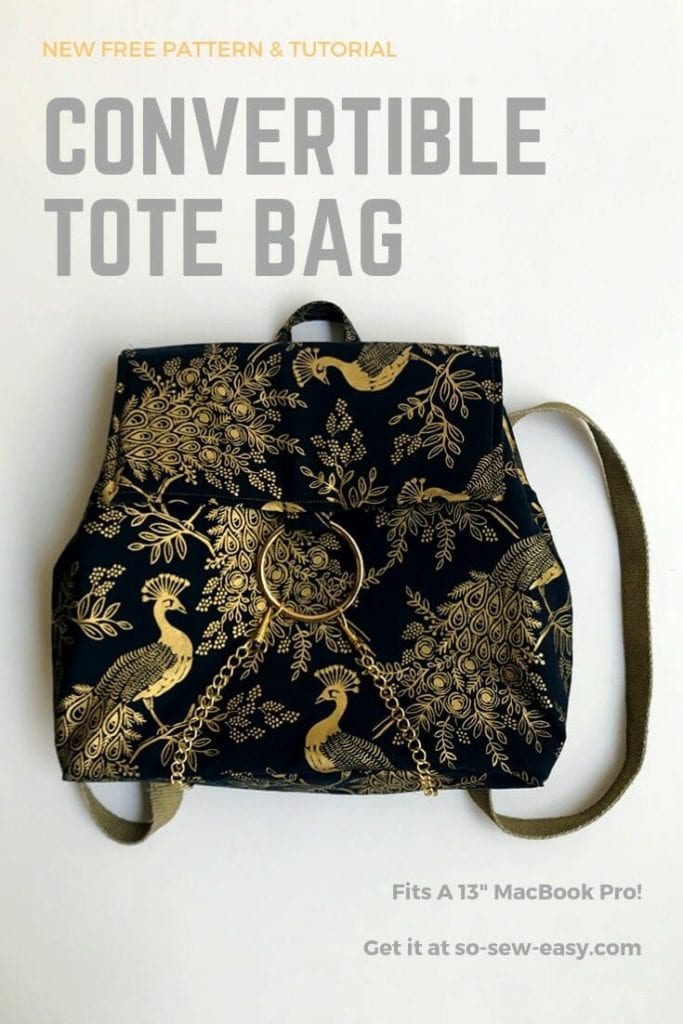 Convertible Tote Bag Free Pattern