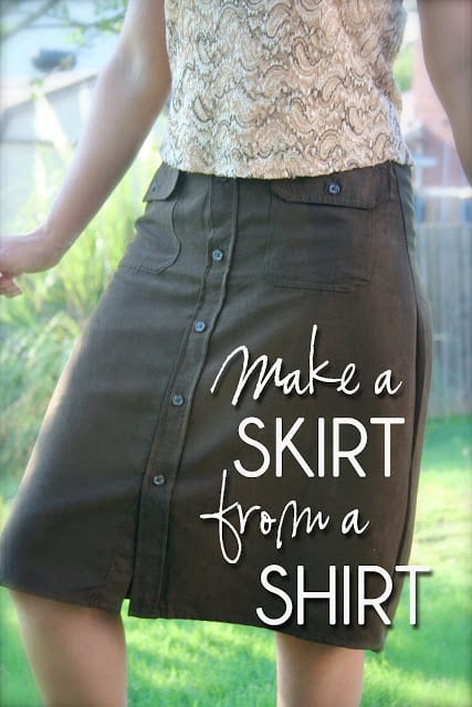 FREE Tutorial: How to Make a Skirt from a Shirt