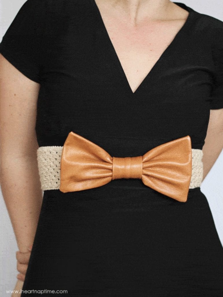 Leather Bow Belt FREE Sewing Tutorial