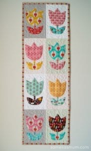 Tulip Time Wall Quilt FREE Pattern