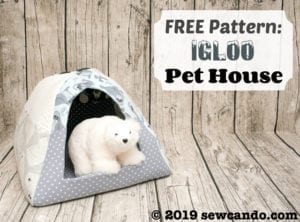 Pet House Igloo FREE Sewing Pattern