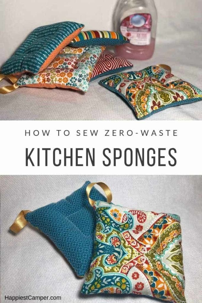 DIY Zero Waste Kitchen Sponge FREE Tutorial