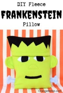 Frankenstein Halloween Pillow free sewing pattern