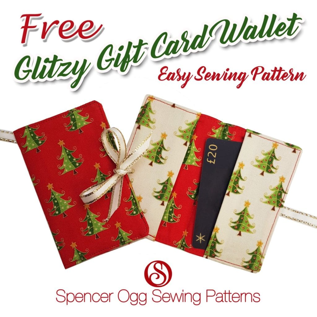 The Glitzy Gift Card Wallet FREE Sewing Pattern