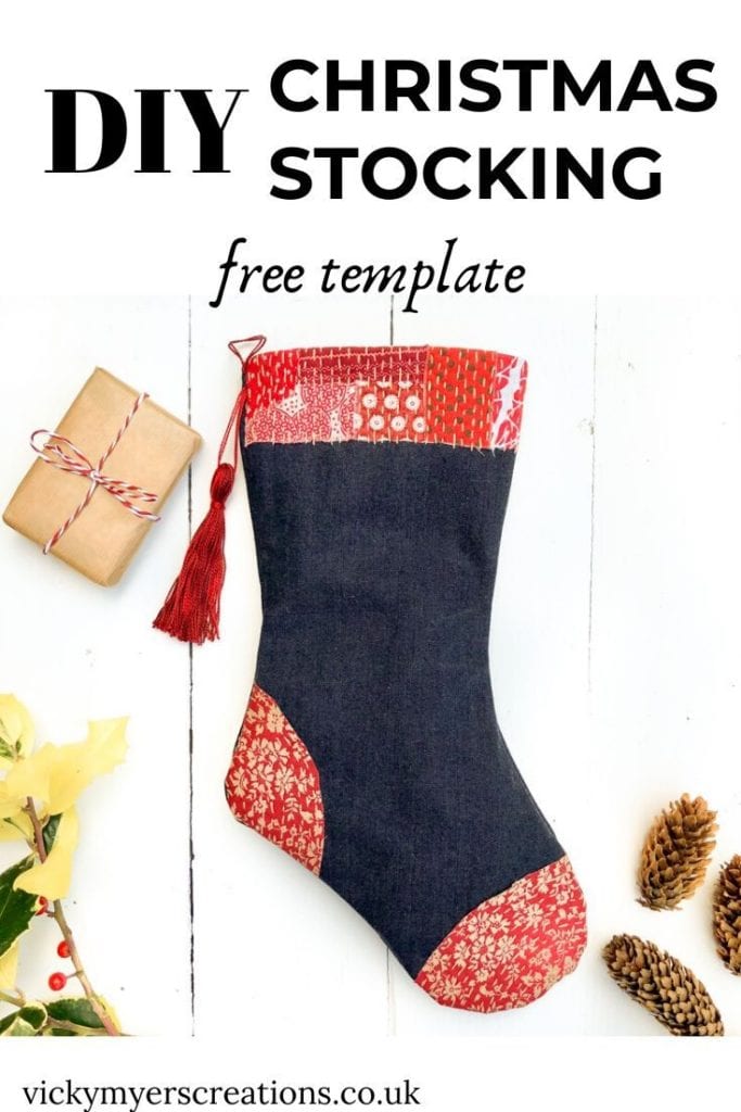 Christmas Stocking FREE Sewing Pattern and Tutorial