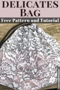 Lingerie Bag Free sewing tutorial