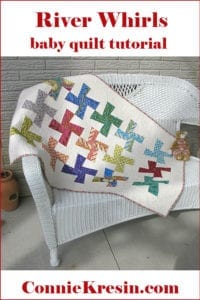 River Whirls Baby Quilt FREE Tutorial