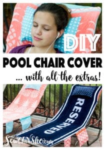 Pool Chair Covers FREE Sewing Tutorial