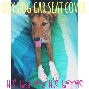 Dog Car Seat Cover Free sewing tutorial