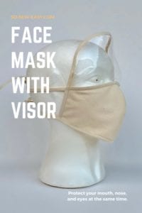 Face Mask With Visor FREE Sewing Pattern