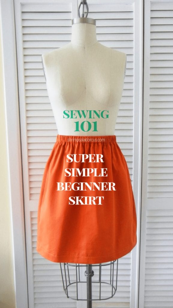 Simple Skirt FREE Sewing Tutorial