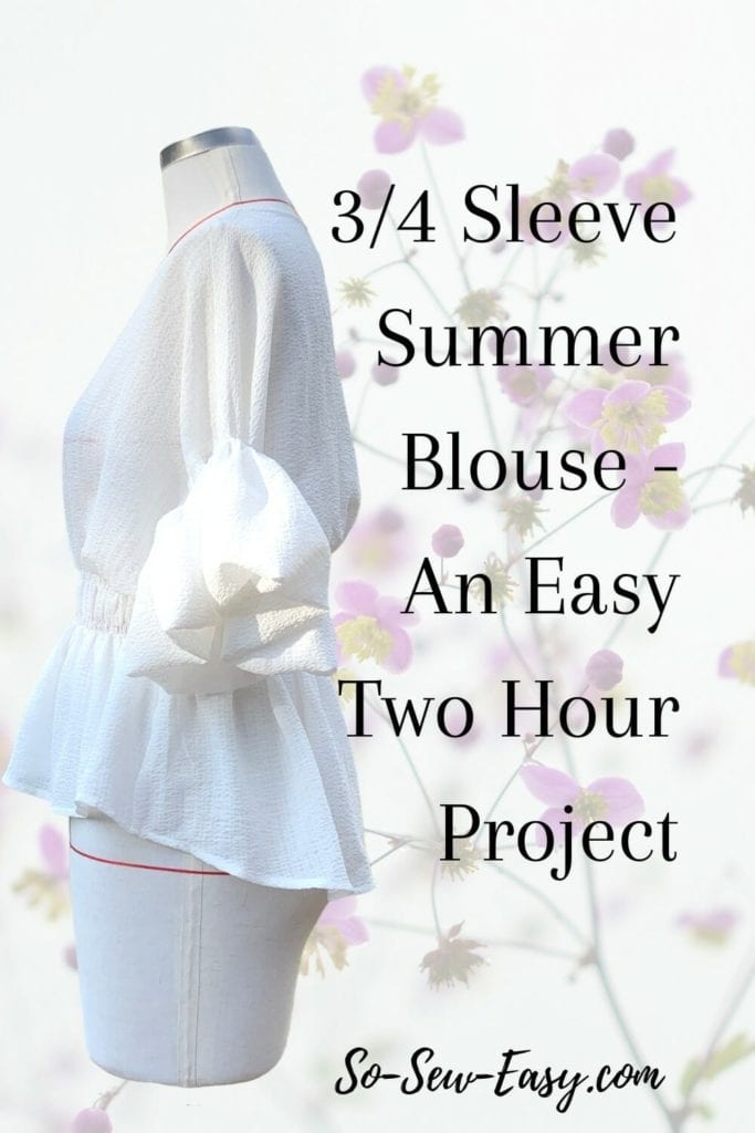 Summer Blouse Free Sewing Pattern