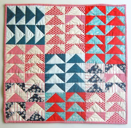 Flying Geese Mini Quilt FREE Tutorial