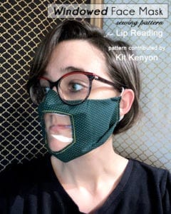 Windowed Face Mask Free Sewing Pattern