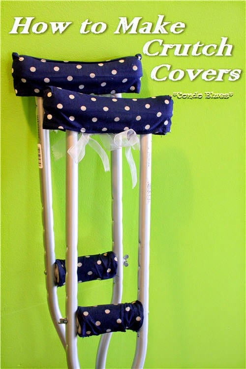Crutch Covers and Pads FREE Sewing Tutorial
