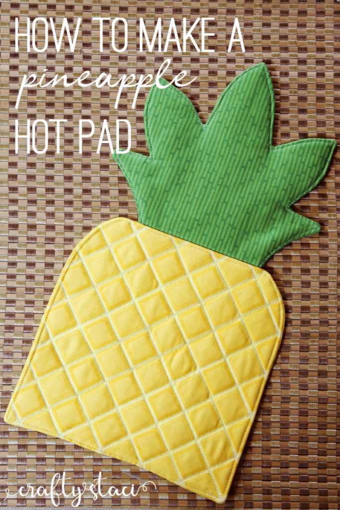Pineapple Hot Pad FREE Sewing Pattern