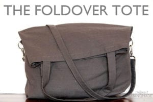 Foldover Tote FREE Sewing Tutorial