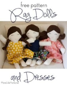 Rag Doll FREE Sewing Pattern and Tutorial | Sewing 4 Free
