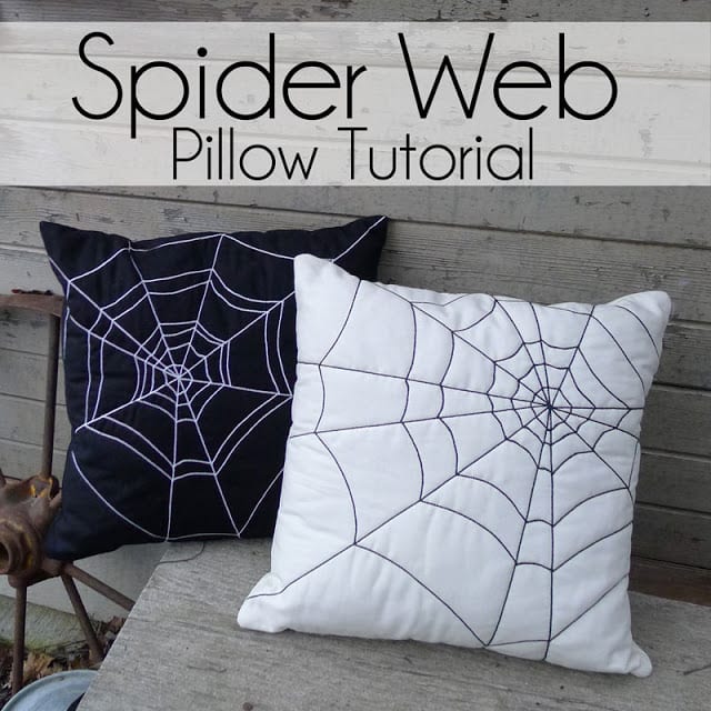 Quilted Spider Web Pillows FREE Tutorial