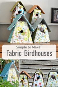 Fabric Birdhouses FREE Sewing Pattern