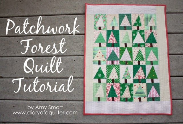 Patchwork Christmas Tree Quilt Block FREE Tutorial