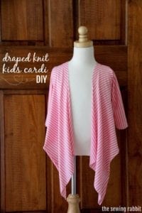 Draped Knit Kids Cardi FREE Sewing Tutorial