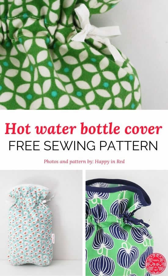 Hot Water Bottle Cover FREE Sewing Pattern