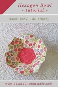 Hexagon Bowl Free Sewing Tutorial
